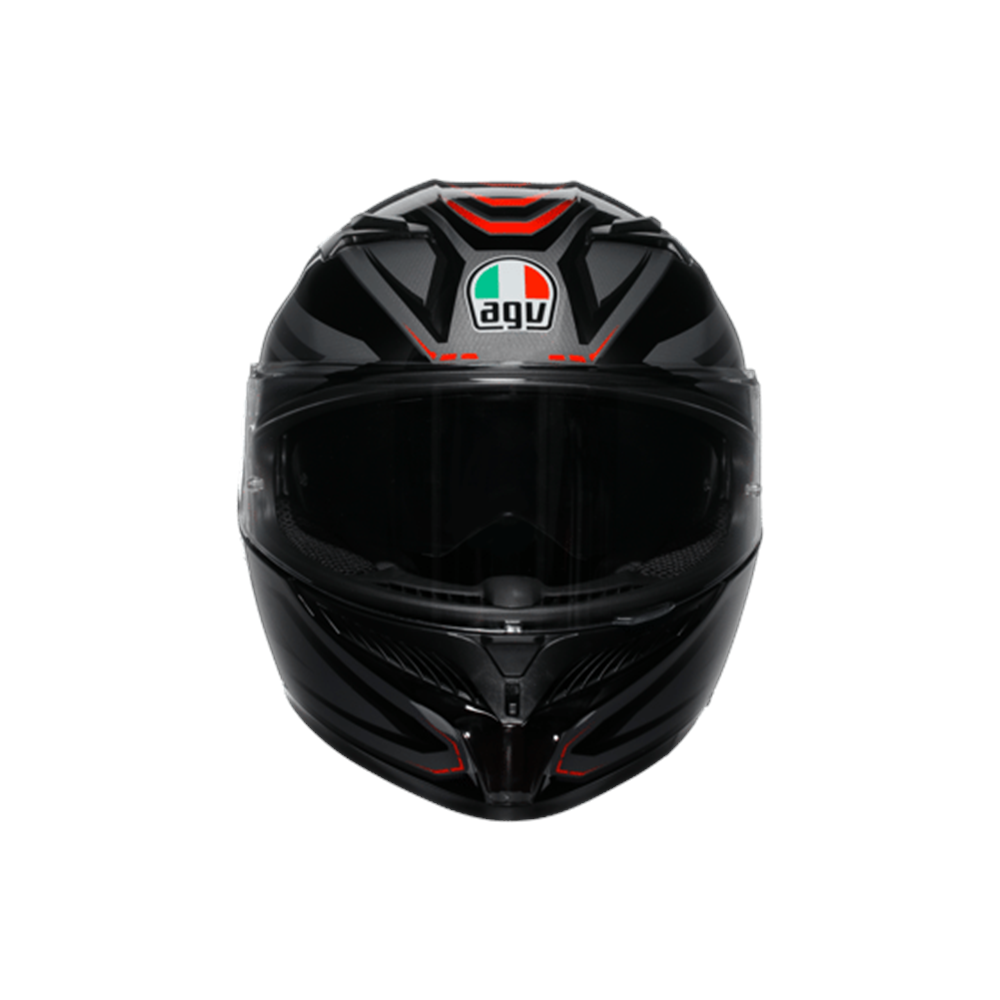 Agv K3 Syth Black Red Kapalı Kask