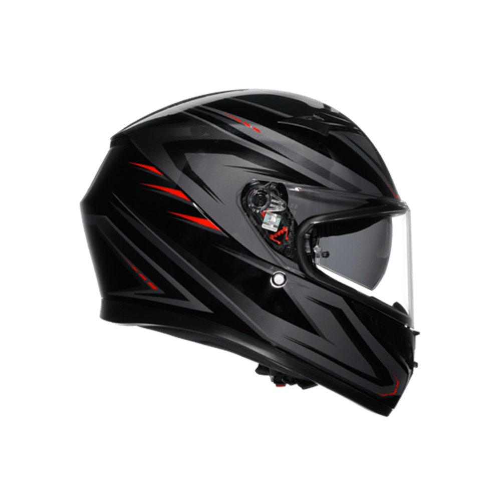 Agv K3 Syth Black Red Kapalı Kask