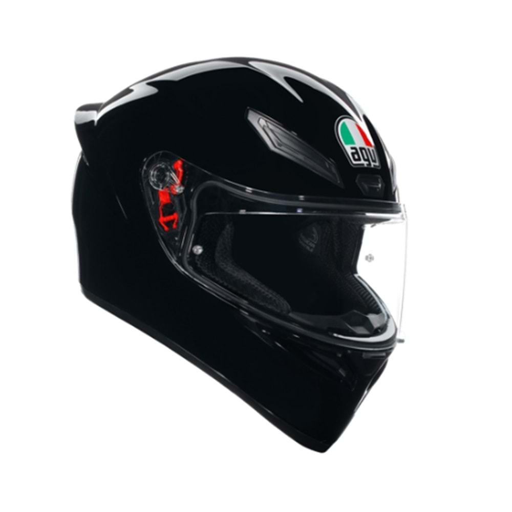 Agv K1 S Mono Black Kapalı Kask SİYAH