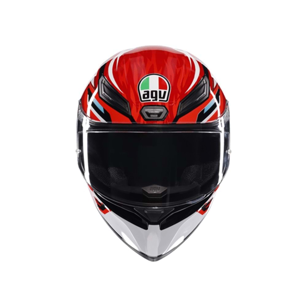 Agv K1 S Lion Black Red White Configuration Kapalı Kask