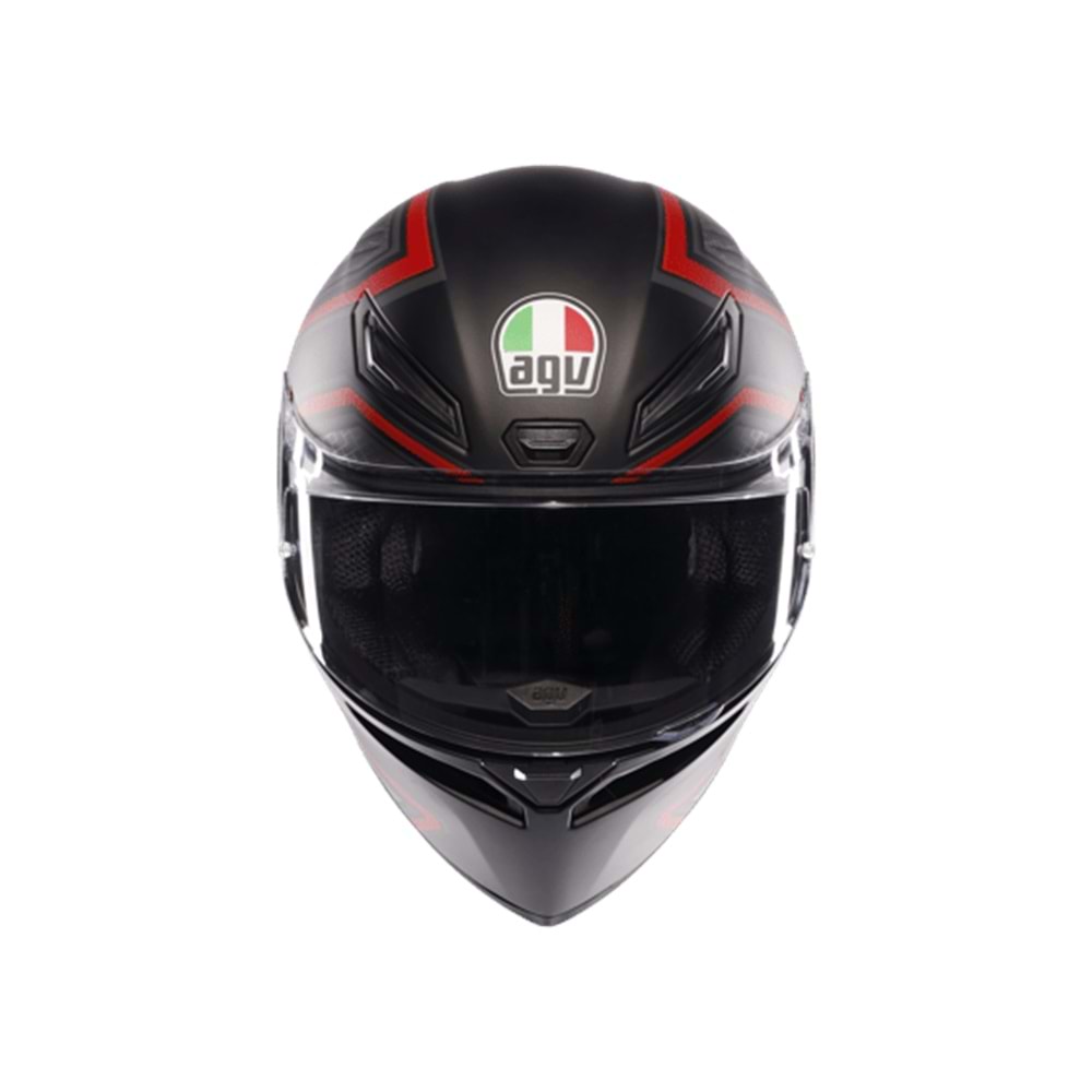 Agv K1 S Sling Matt Black Red Kapalı Kask