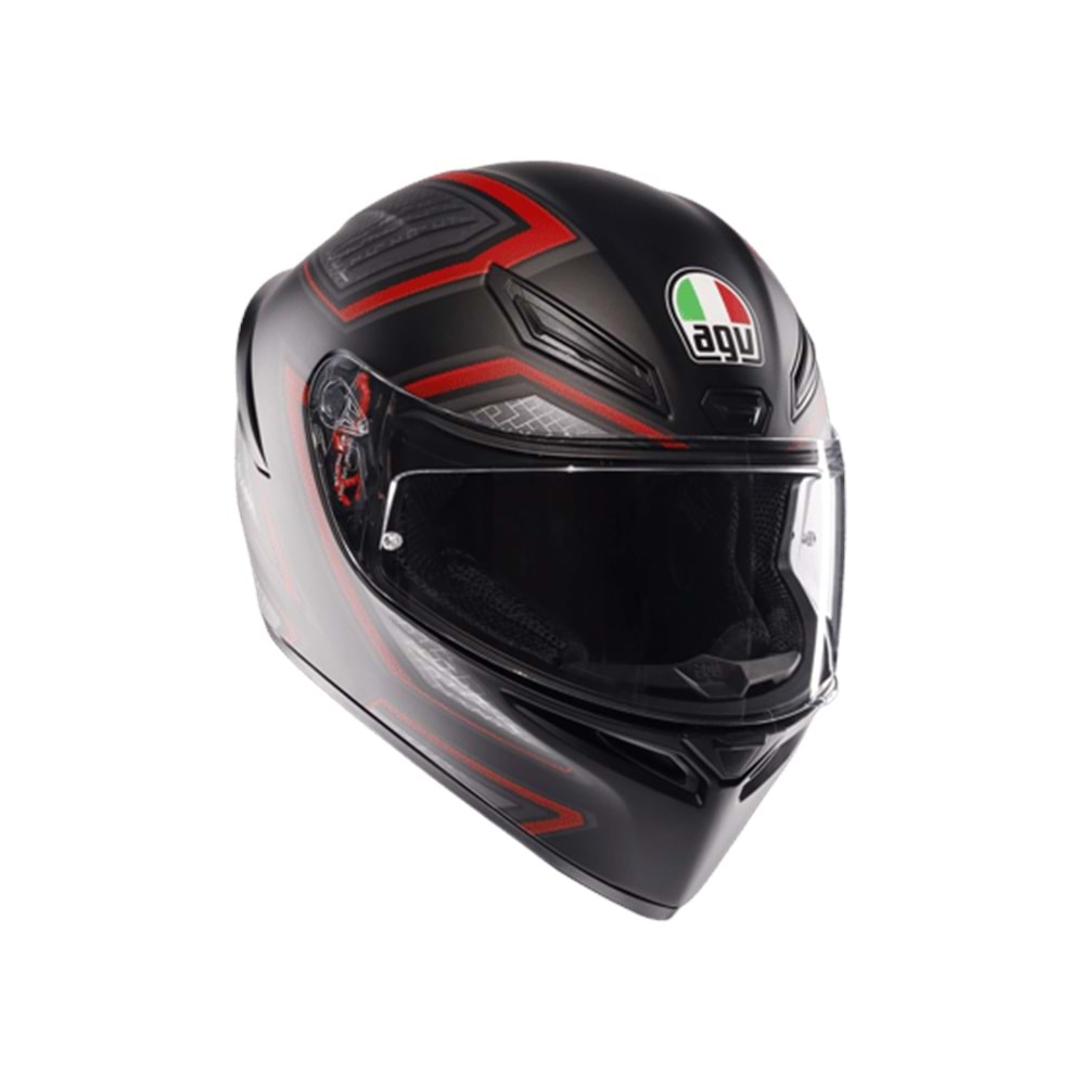 Agv K1 S Sling Matt Black Red Kapalı Kask