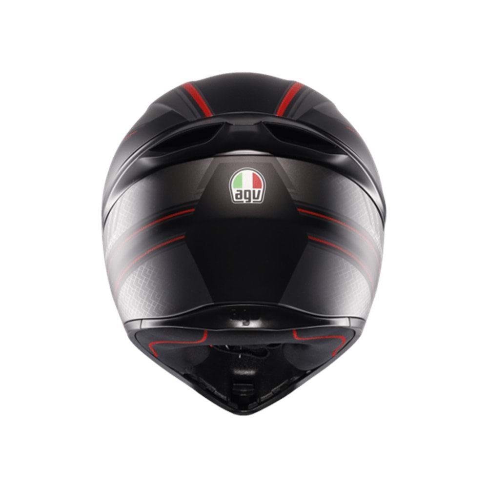 Agv K1 S Sling Matt Black Red Kapalı Kask