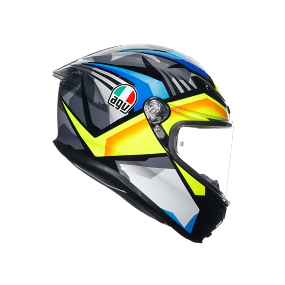 Agv K6 S Joan Black Blue Yellow Kapalı Kask