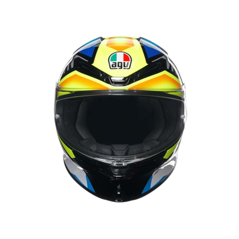 Agv K6 S Joan Black Blue Yellow Kapalı Kask