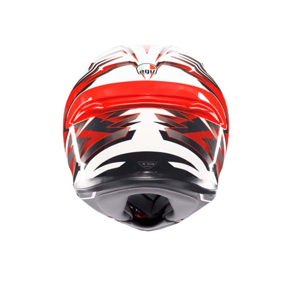 Agv K6 S Reeval White Red Grey Kapalı Kask