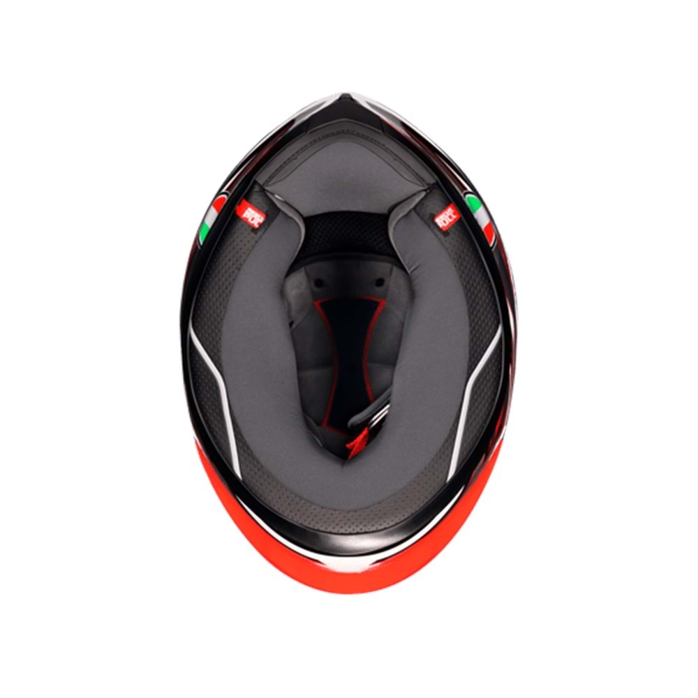 Agv K6 S Reeval White Red Grey Kapalı Kask