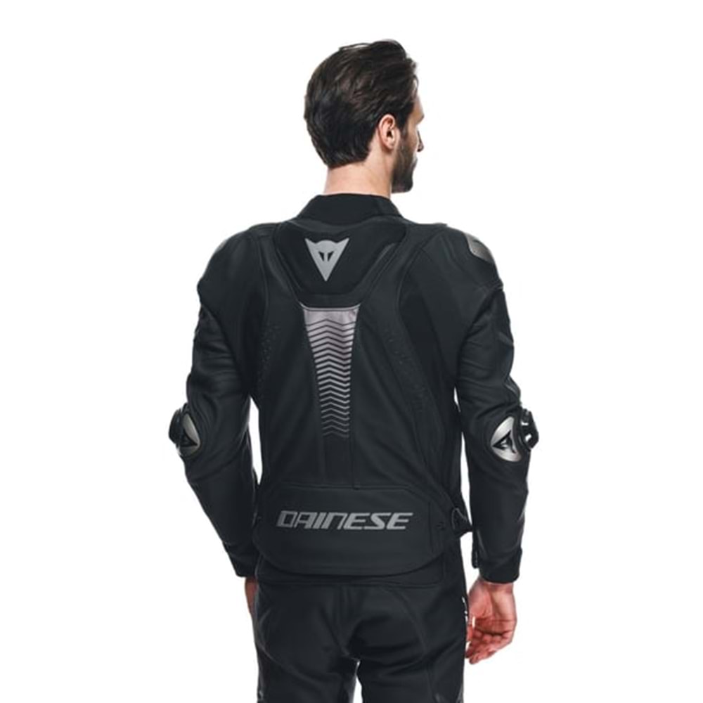 Dainese Super Speed 4 Black Matt Charcoal Gray Deri Mont