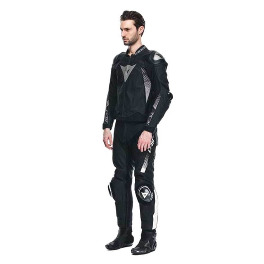 Dainese Super Speed 4 Black Matt Charcoal Gray Deri Mont