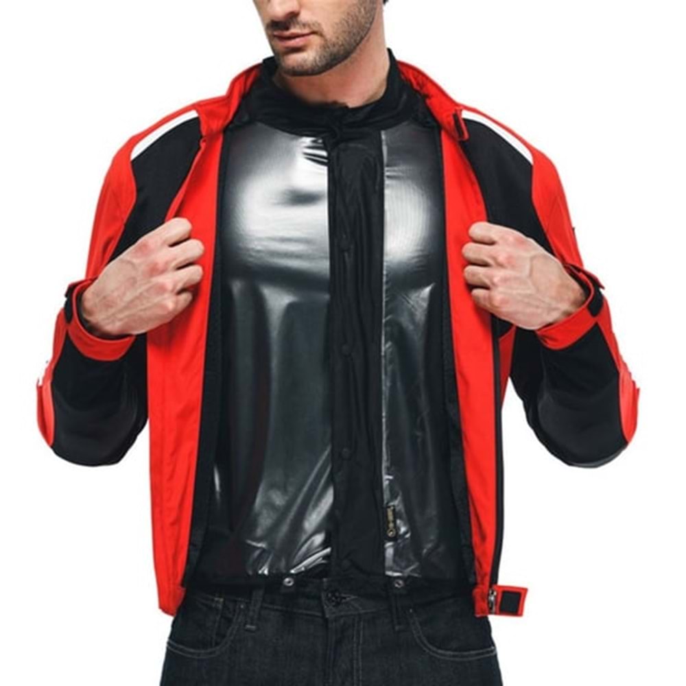 Dainese Hydra Flux 2 Air Black Lava Red D-Dry Mont KIRMIZI