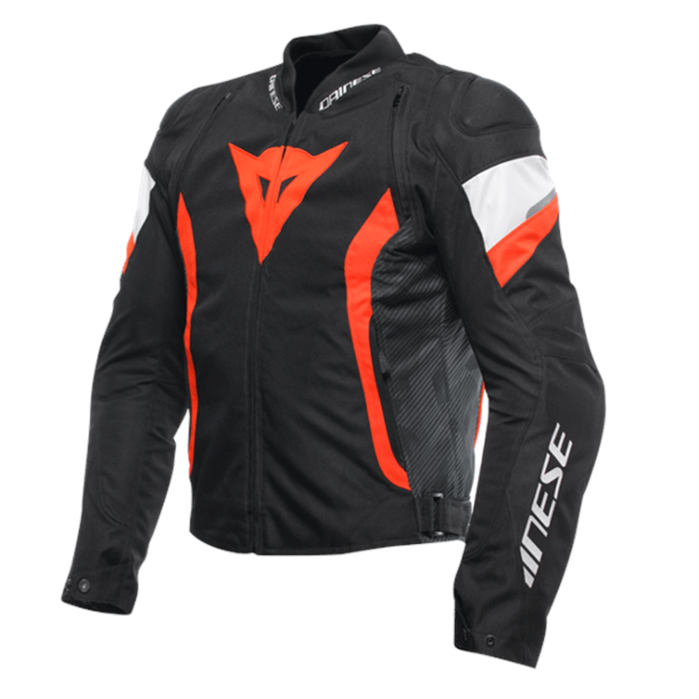 Dainese Avro 5 Black Red Fluo White Tekstil Mont