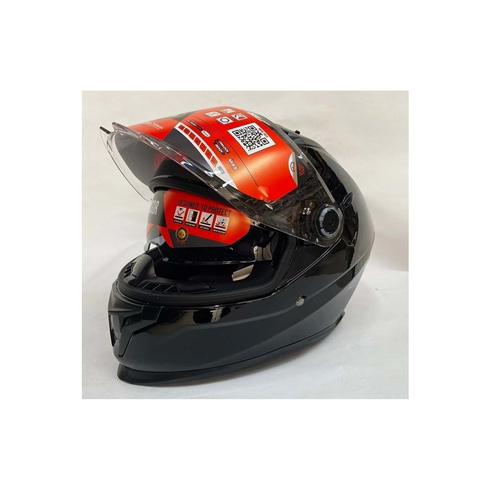 MT Kask Braker Sv A1 Parlak Siyah