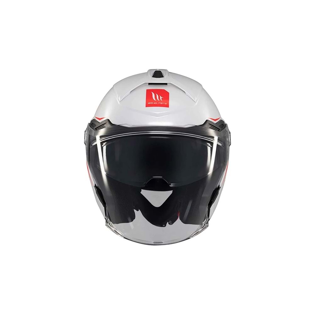 MT Cosmo Sv Solid A0 Parlak Beyaz Açık Kask