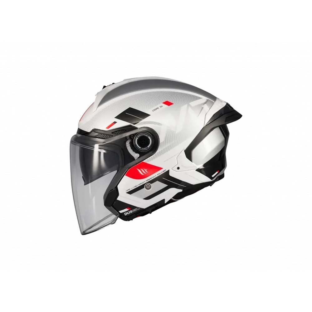 Kask Mt Cosmo Sv Silence A2 Gloss Gümüş Gözlüklü