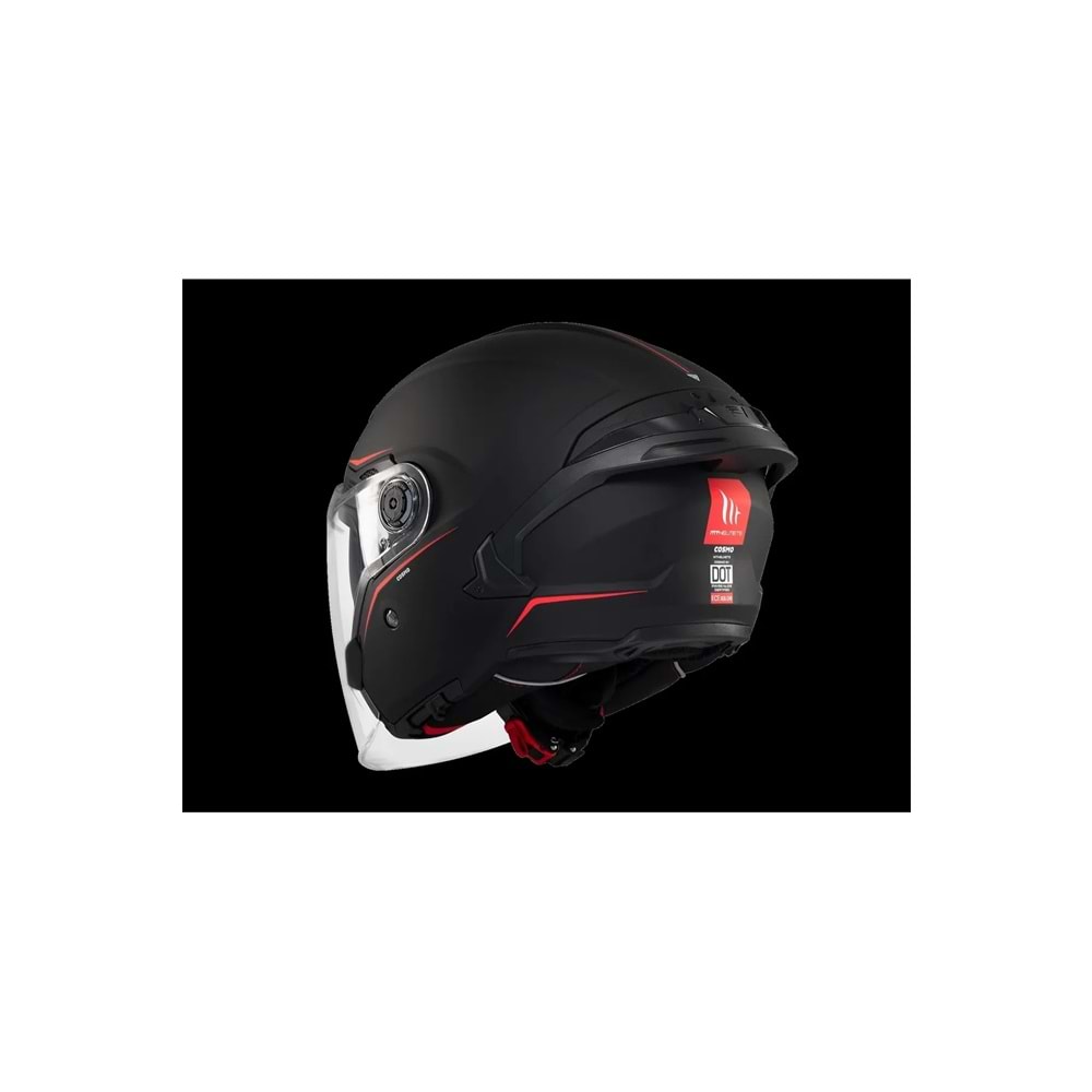 MT Cosmo Sv Solid A1 Mat Siyah Açık Kask