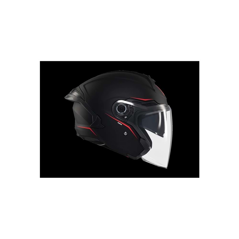 MT Cosmo Sv Solid A1 Mat Siyah Açık Kask