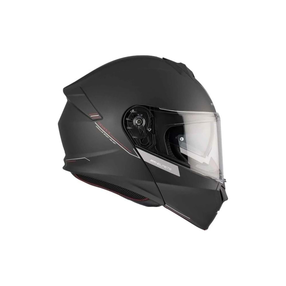 MT Genesis Sv Solid A1 Mat Çene Açılır Kask SİYAH
