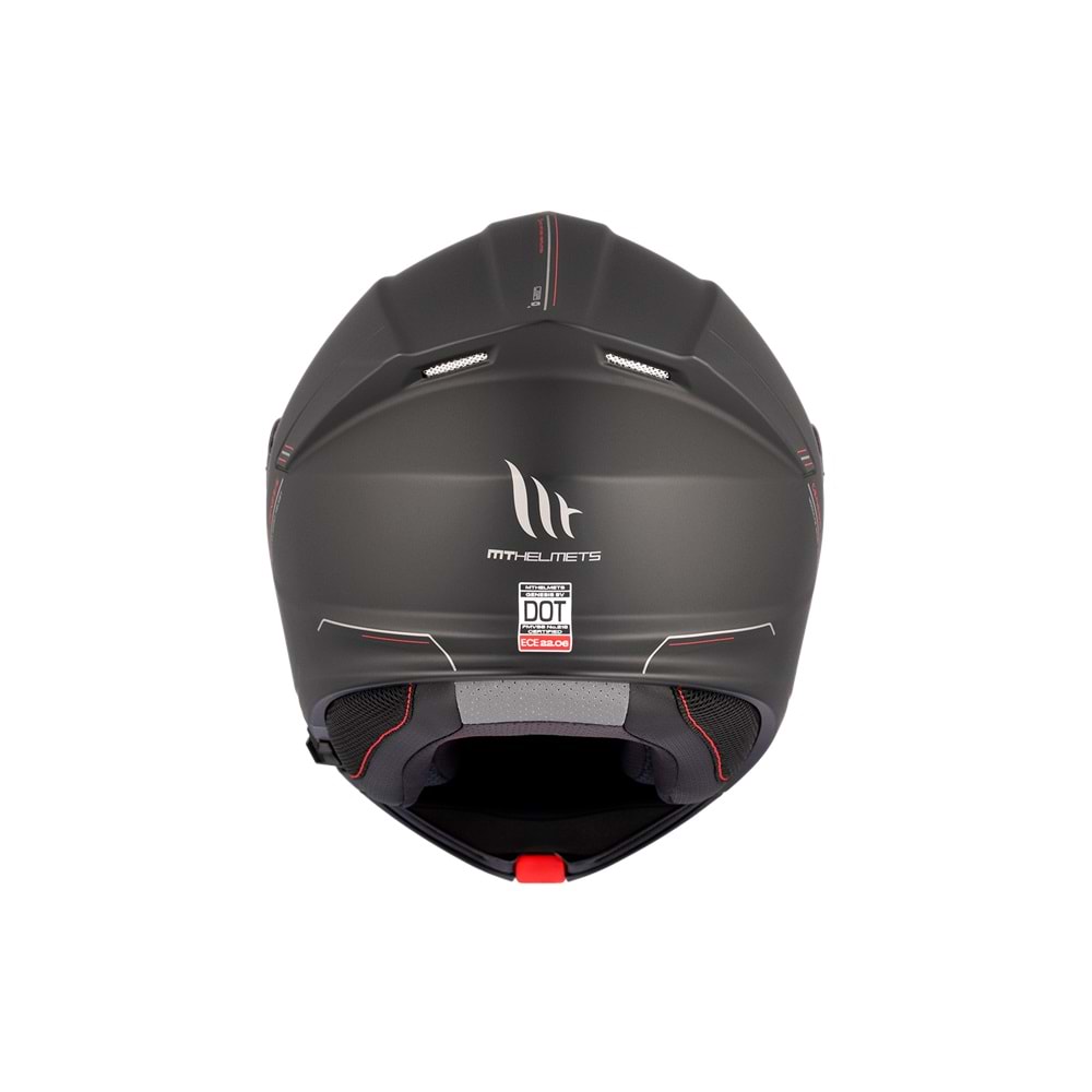 MT Genesis Sv Solid A1 Mat Çene Açılır Kask SİYAH