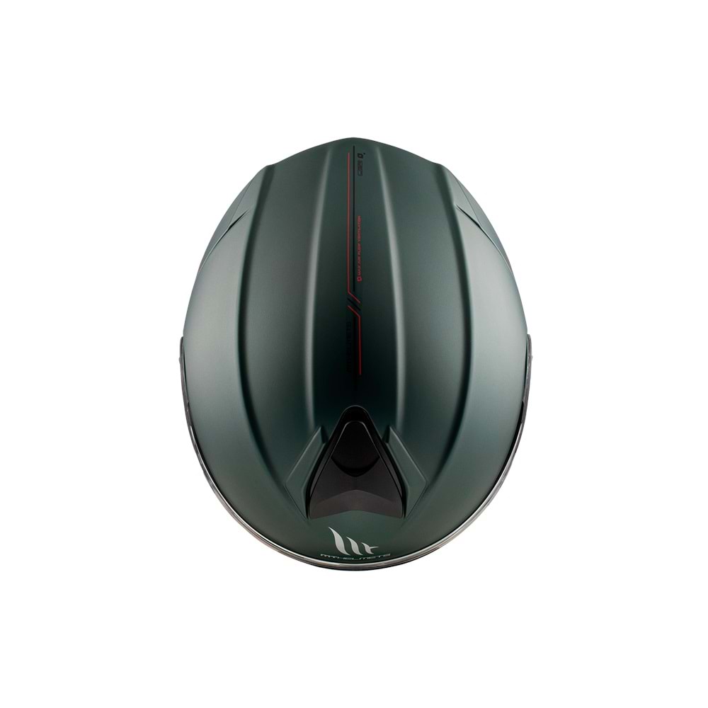 MT Genesis Sv Solid A6 Mat Yeşil Çene Açılır Kask