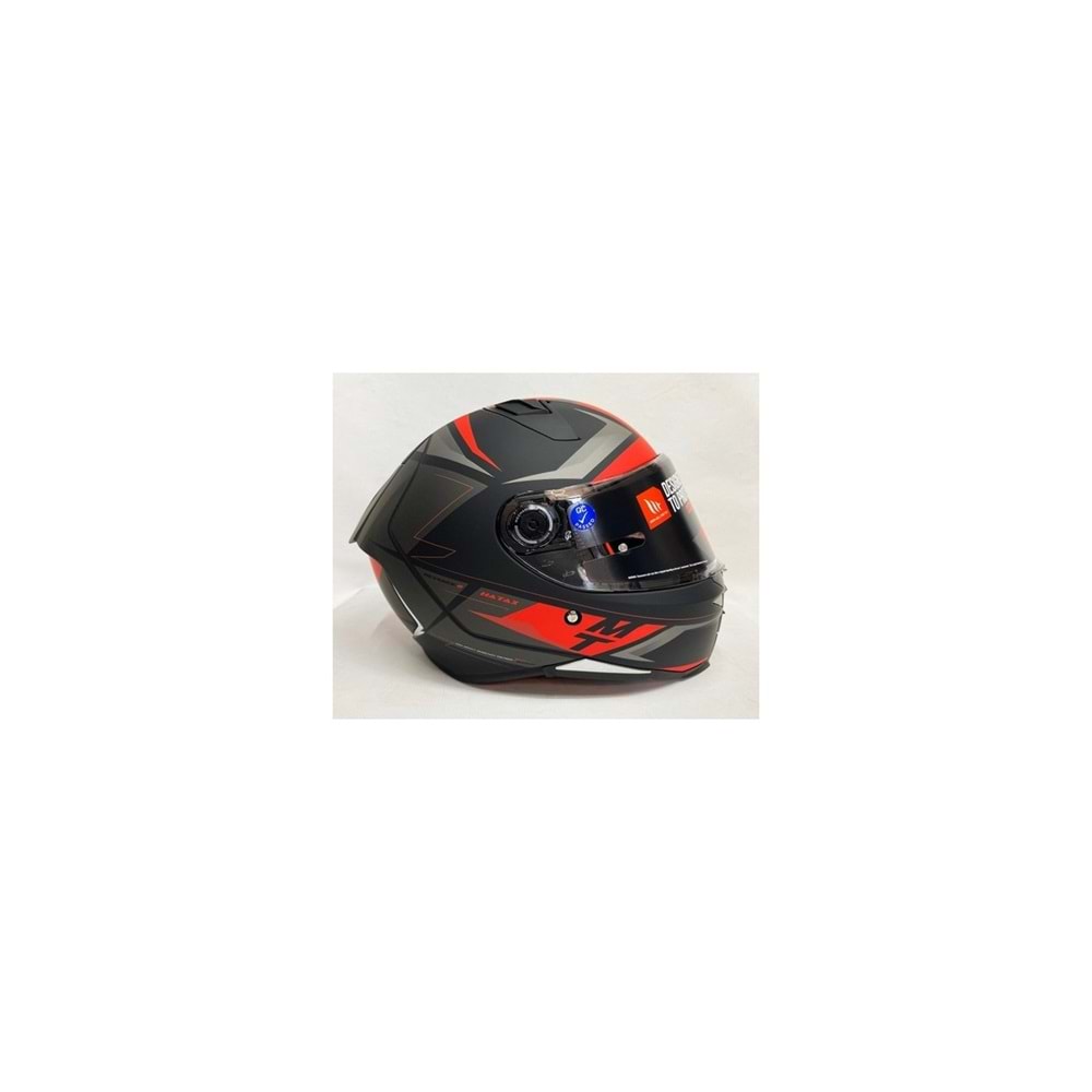 MT Kask Revenge 2 Hatax B5 Mat Şeffaf Vizörlü V14B