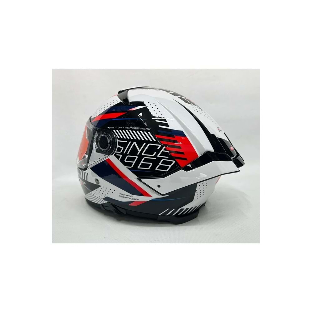 MT Thunder 4sv Luminence A7 Şefaf Vizörlü Kask Parlak Renk ÇOK RENKLİ