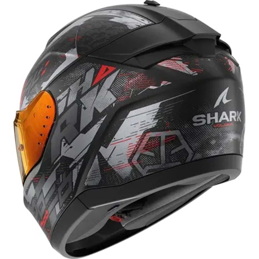 Shark Rıdıll 2 Molokai Mat Kırmızı Siyah Kapalı Kask