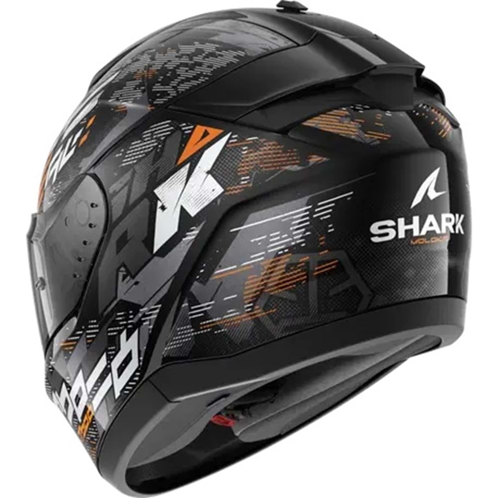 Shark Rıdıll 2 Molokai Kapalı Turuncu Siyah Kask