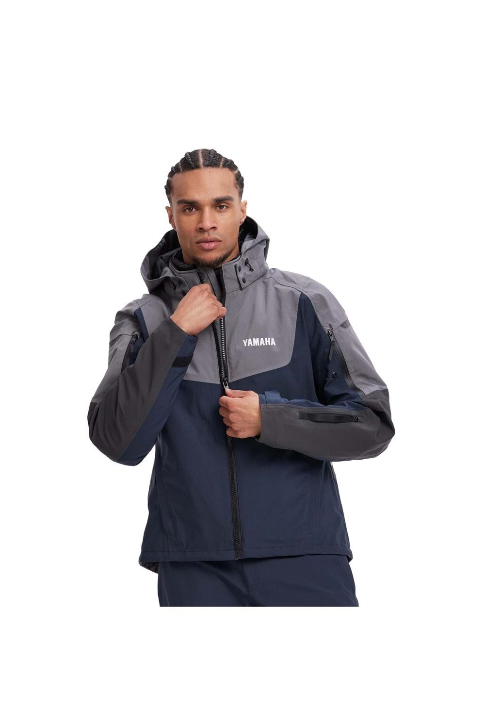 Yamaha Erkekler için Scooter Sürüş Ceketi GRİ S Beden