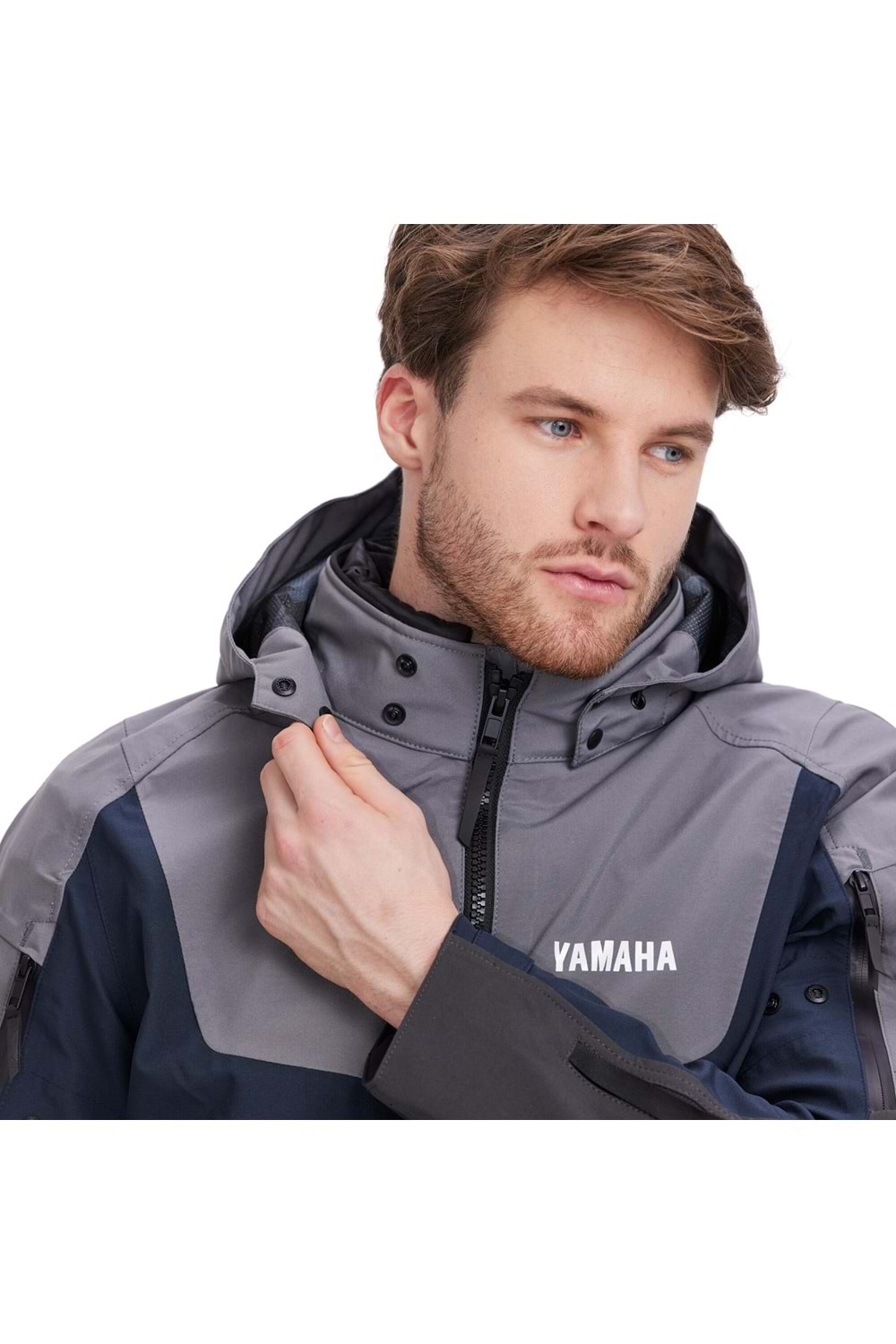 Yamaha Erkekler için Scooter Sürüş Ceketi GRİ S Beden