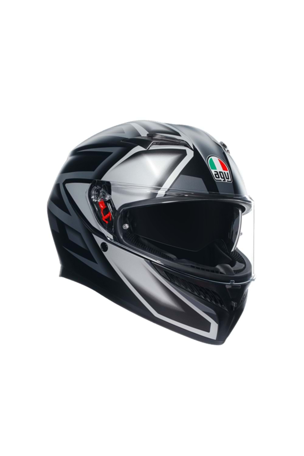 Agv K3 Compound Matt Black Grey Kapalı Kask