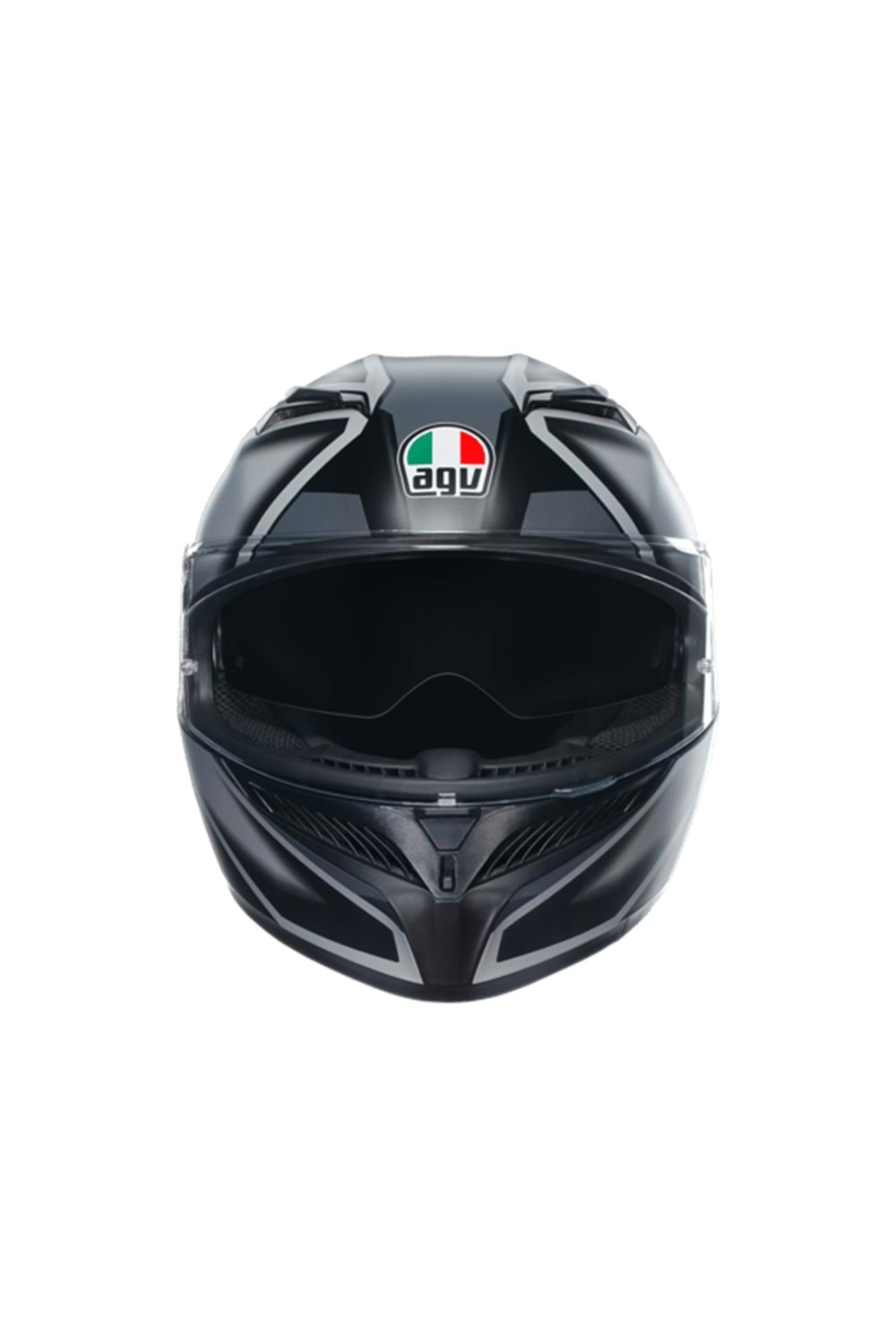 Agv K3 Compound Matt Black Grey Kapalı Kask
