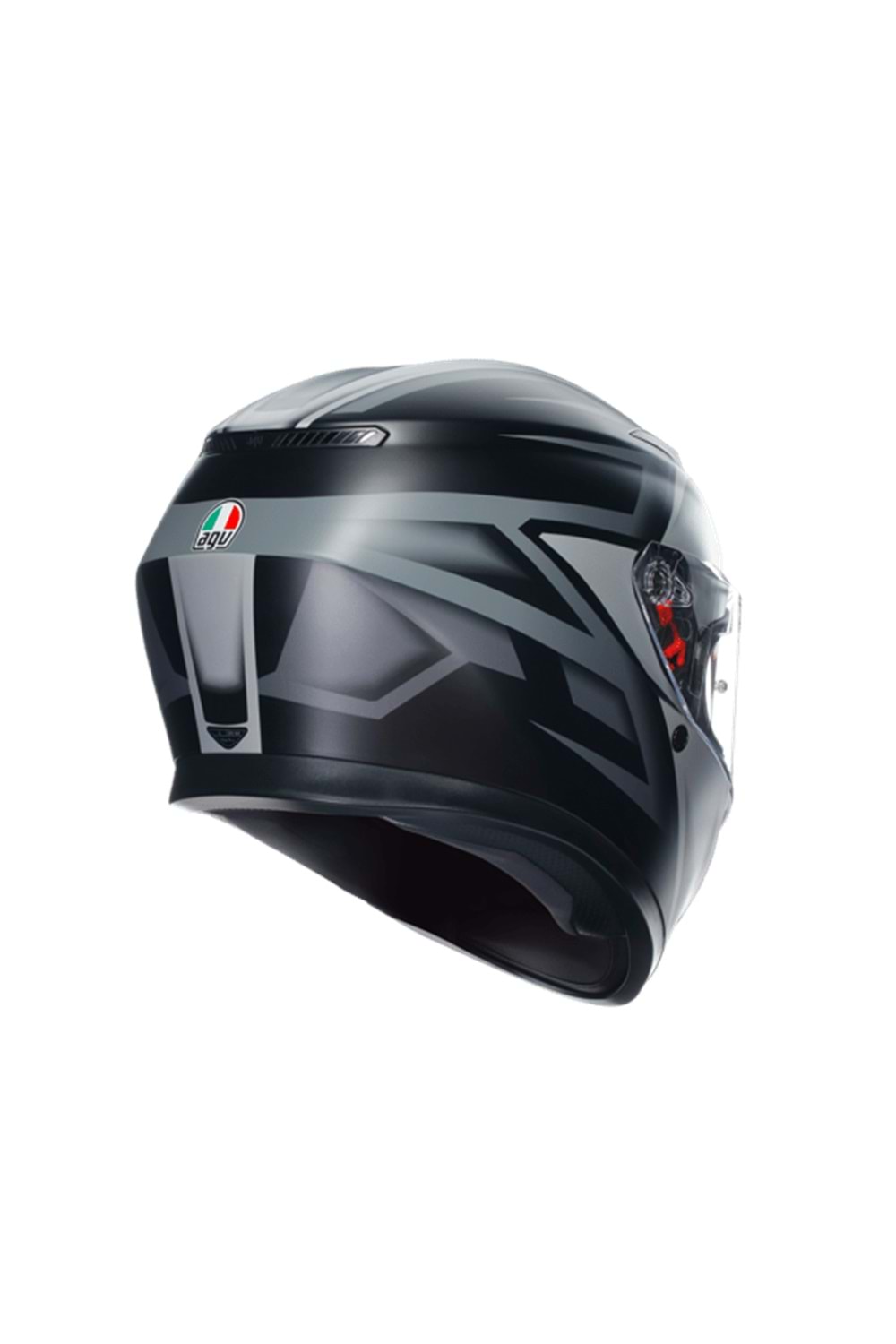 Agv K3 Compound Matt Black Grey Kapalı Kask