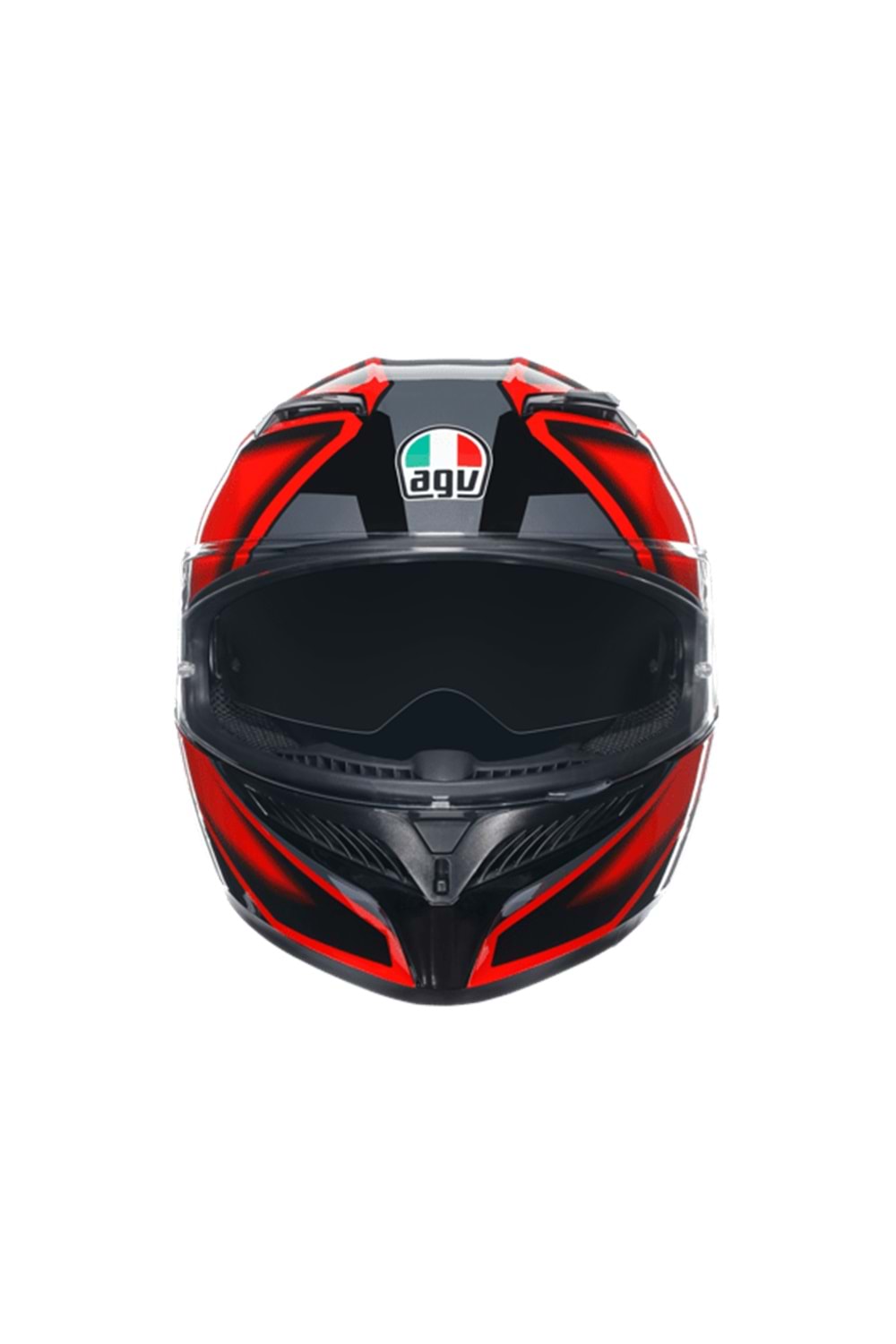 Agv K3 Compound Black Red Kapalı Kask