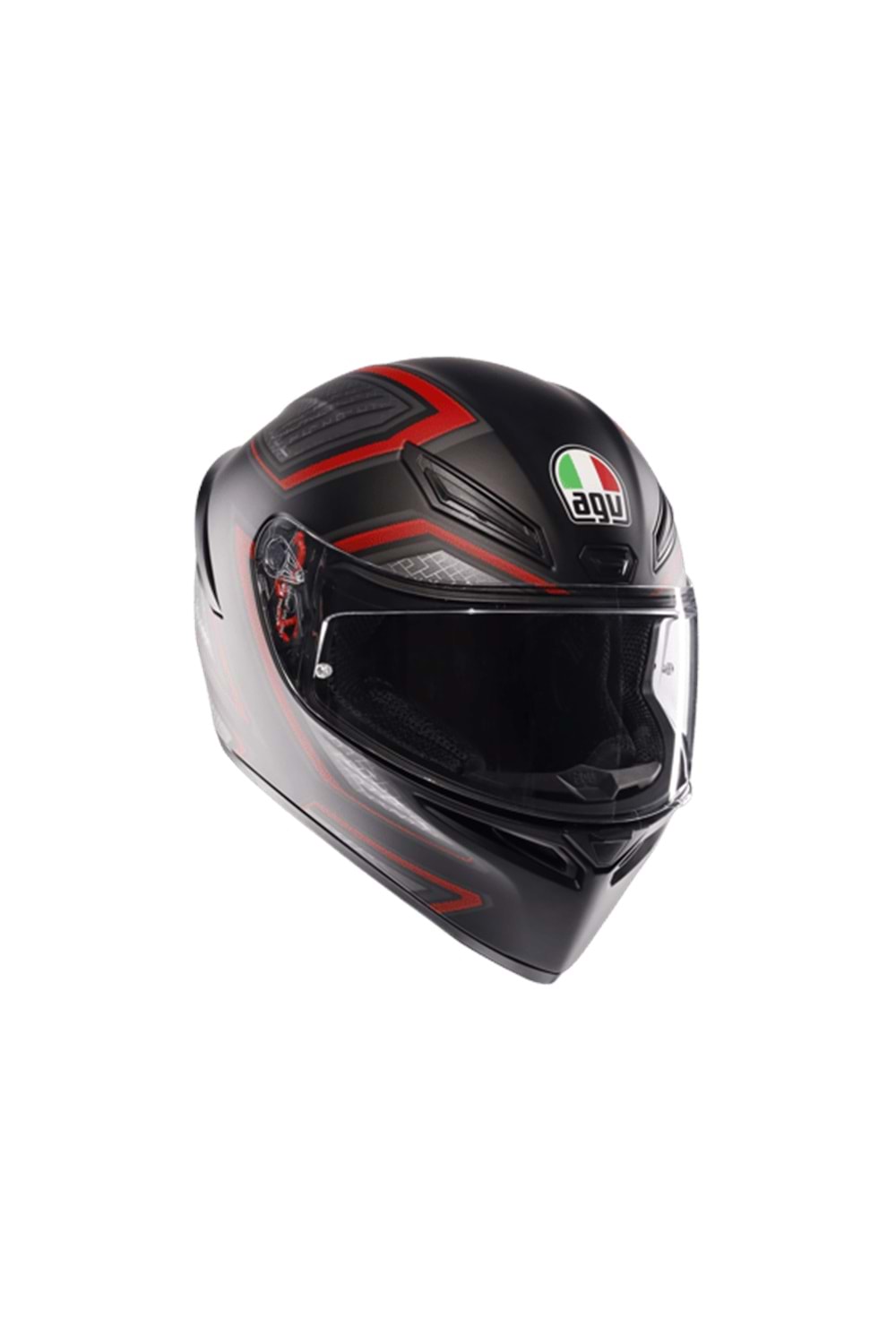 Agv K1 S Sling Matt Black Red Kapalı Kask
