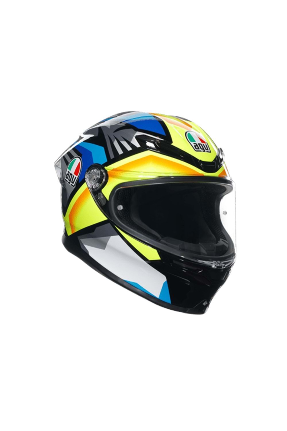 Agv K6 S Joan Black Blue Yellow Kapalı Kask