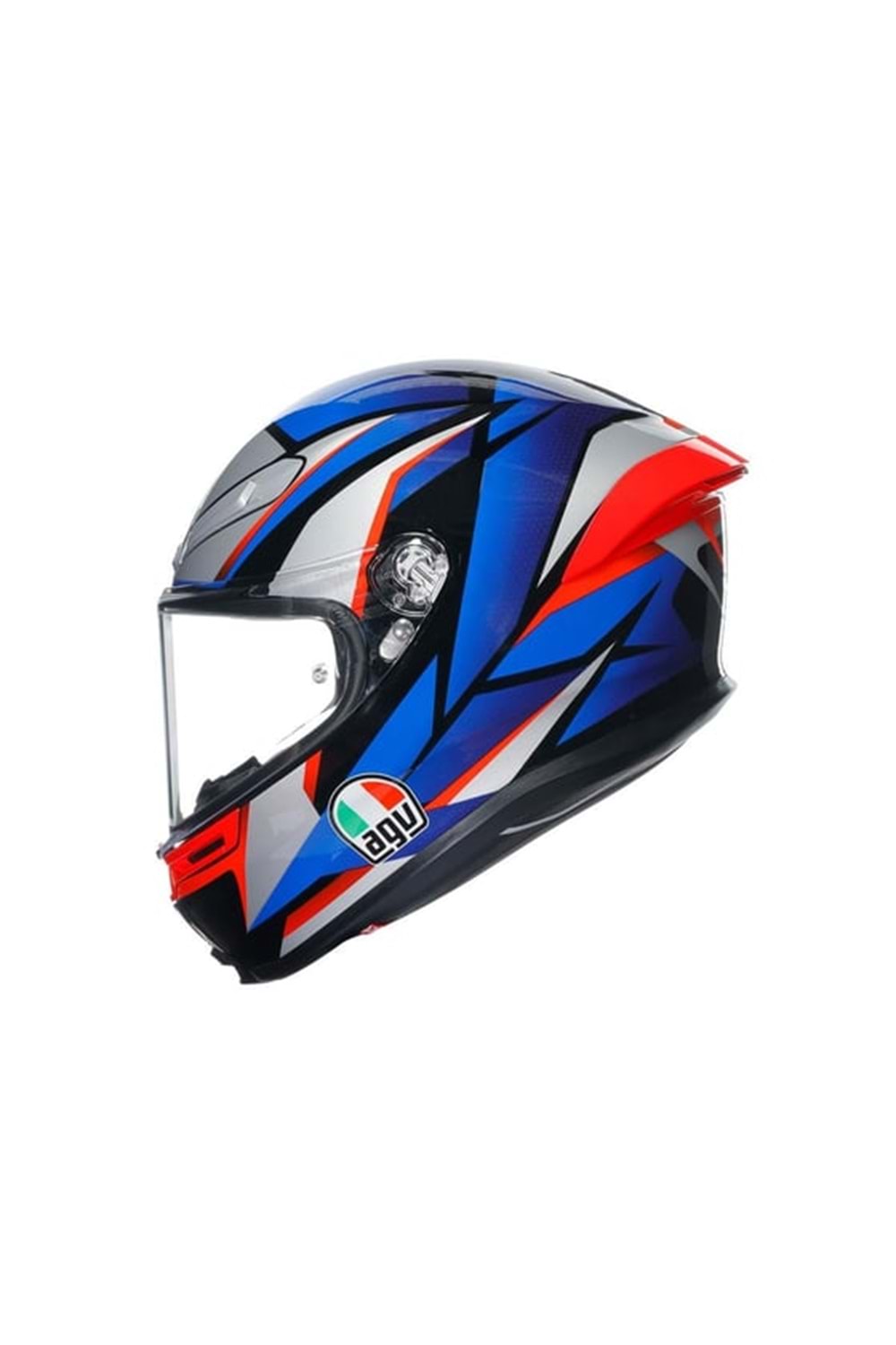 Agv K6 S Slashcut Blue Red Kapalı Kask