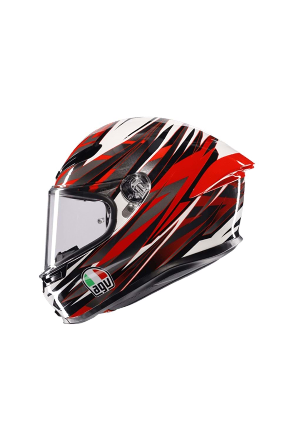 Agv K6 S Reeval White Red Grey Kapalı Kask
