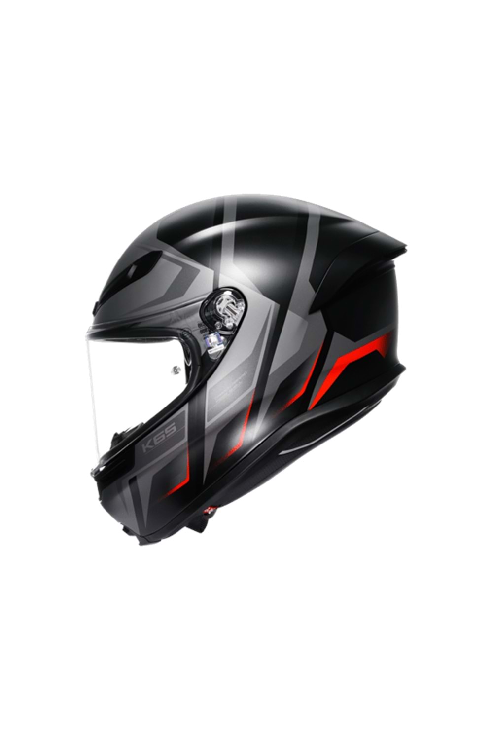 Agv K6 S Karve Matt Black Grey Red Kapalı Kask