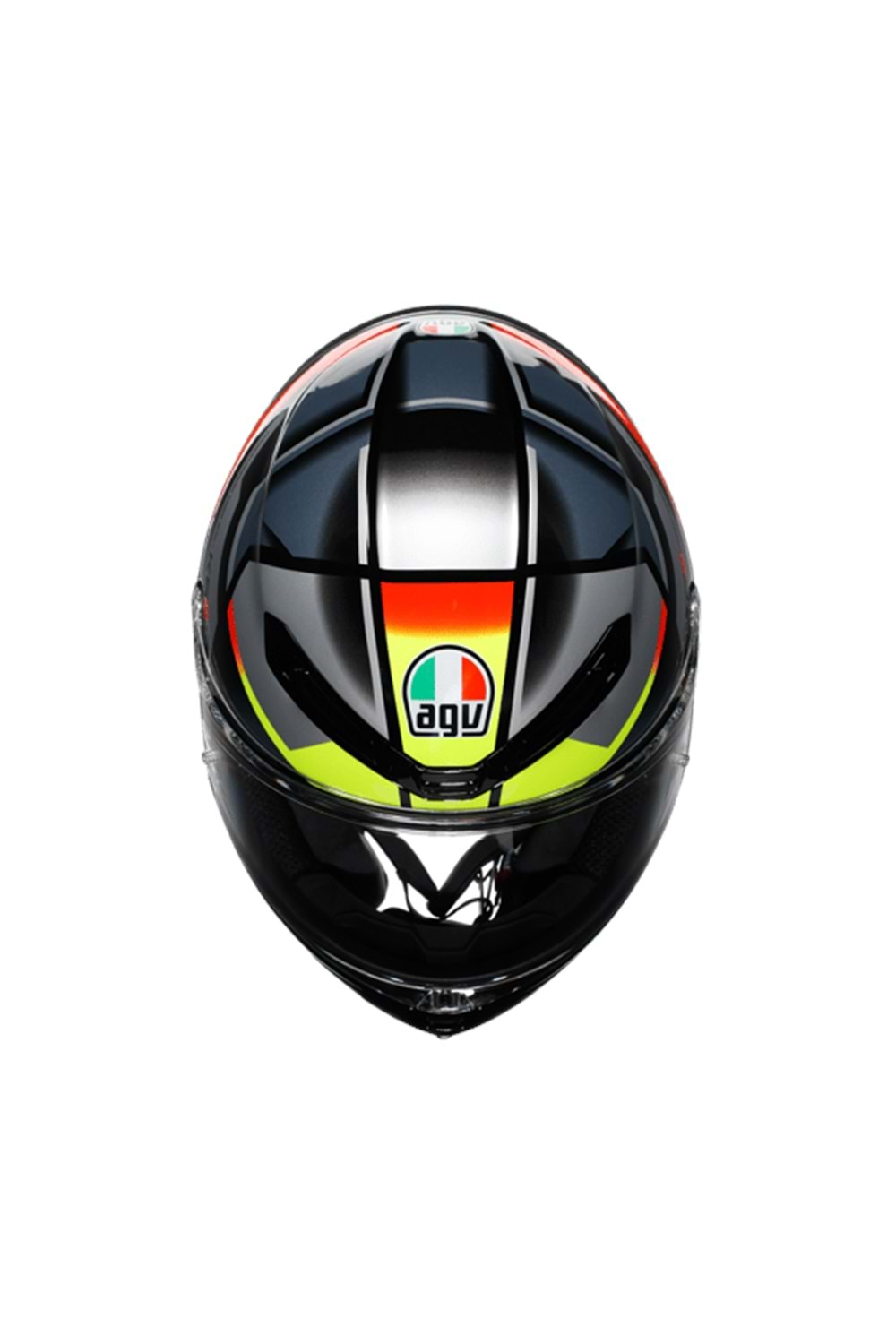 Agv K6 S Erazer Black Red Yellow Fluo Kapalı Kask