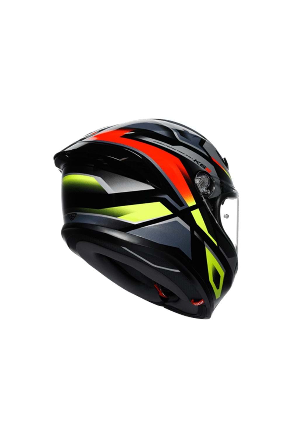 Agv K6 S Erazer Black Red Yellow Fluo Kapalı Kask