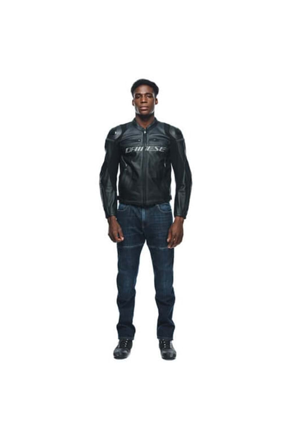 Dainese Racing 4 Black Black Deri Mont GRİ SİYAH