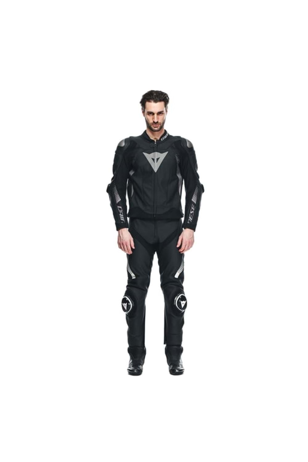 Dainese Super Speed 4 Black Matt Charcoal Gray Deri Mont