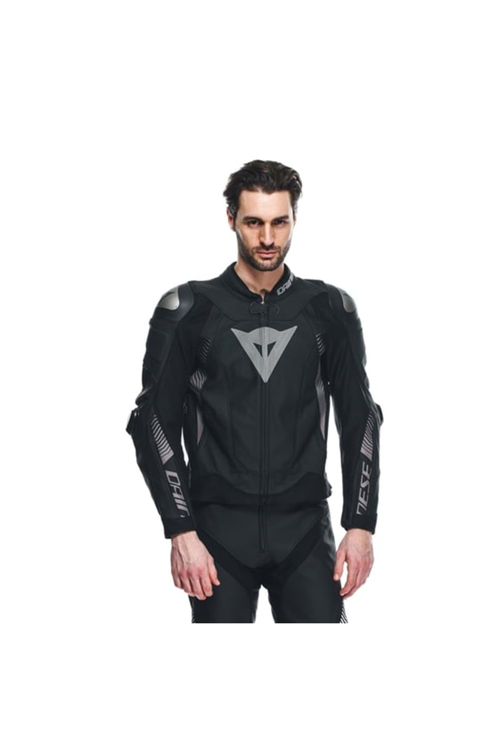 Dainese Super Speed 4 Black Matt Charcoal Gray Deri Mont