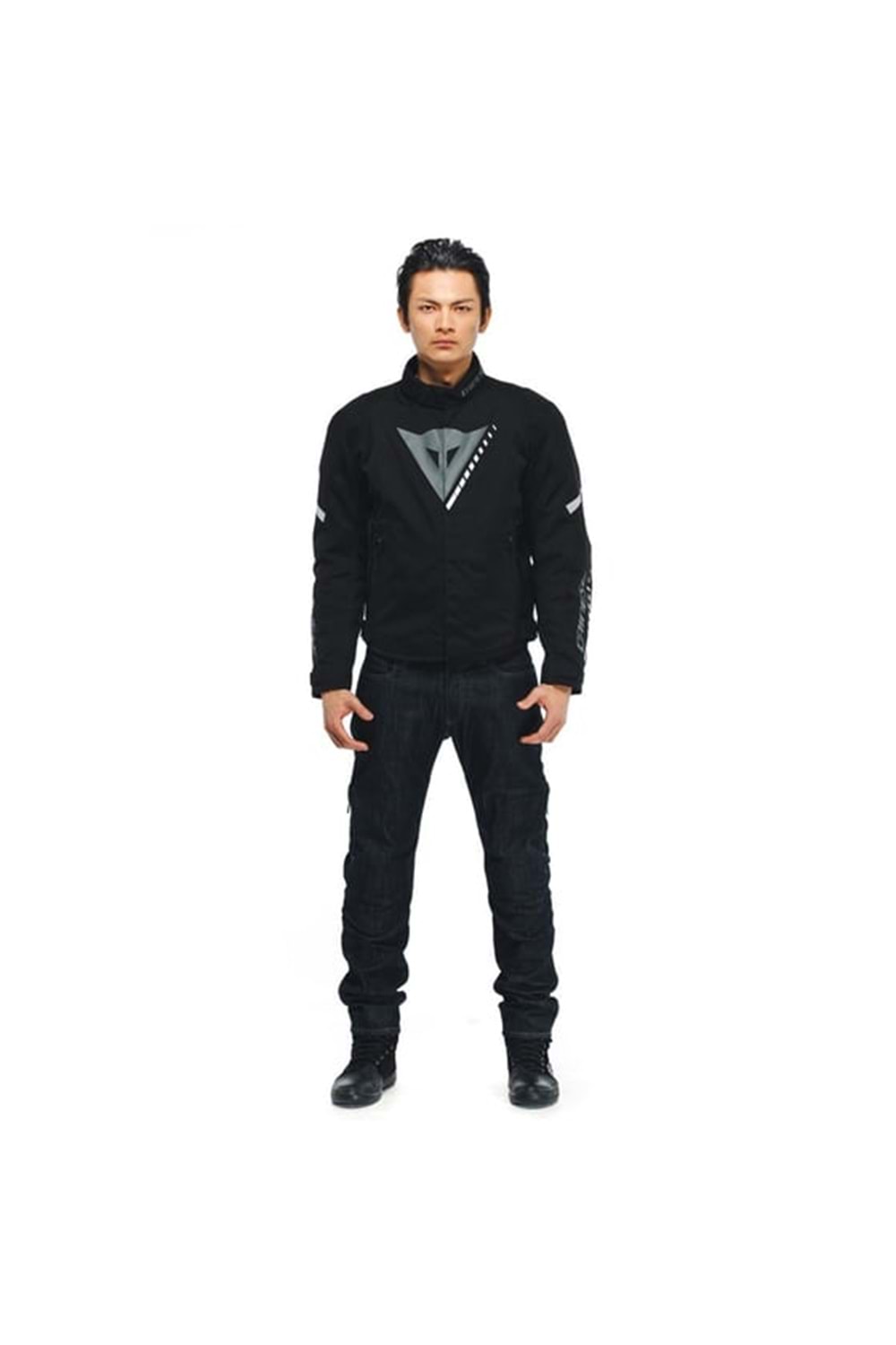 Dainese Veloce Black Charcoal Gray White D-Dry Mont SİYAH BEYAZ