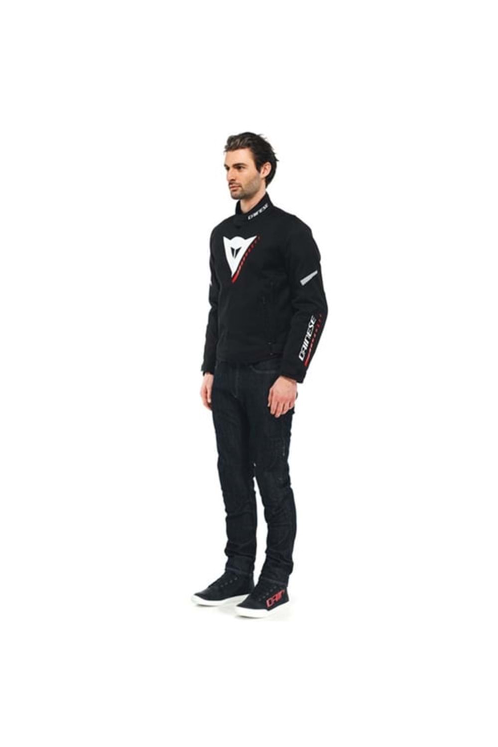 Dainese Veloce Black White Lava Red D-Dry Mont