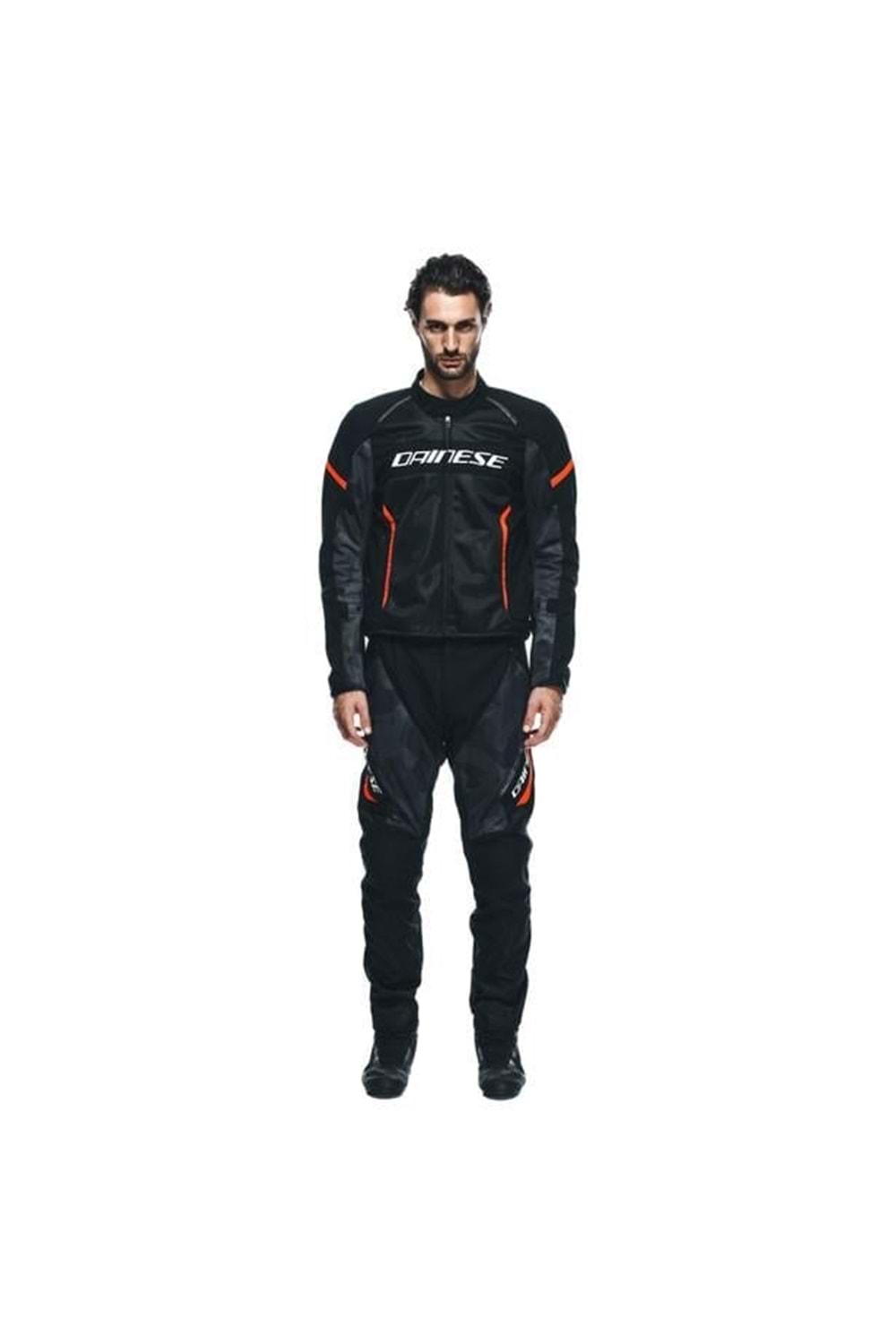 Dainese Air Frame 3 Black Red Fluo Tekstil Mont