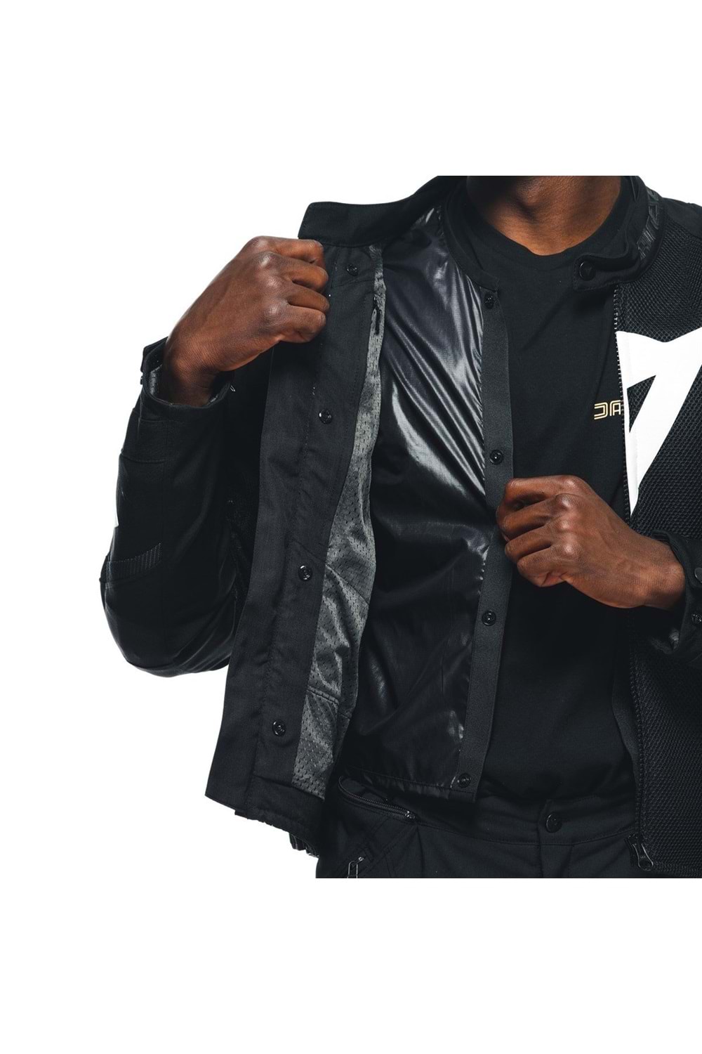 Dainese Energyca Air Black Fluo Red Tekstil Mont SİYAH