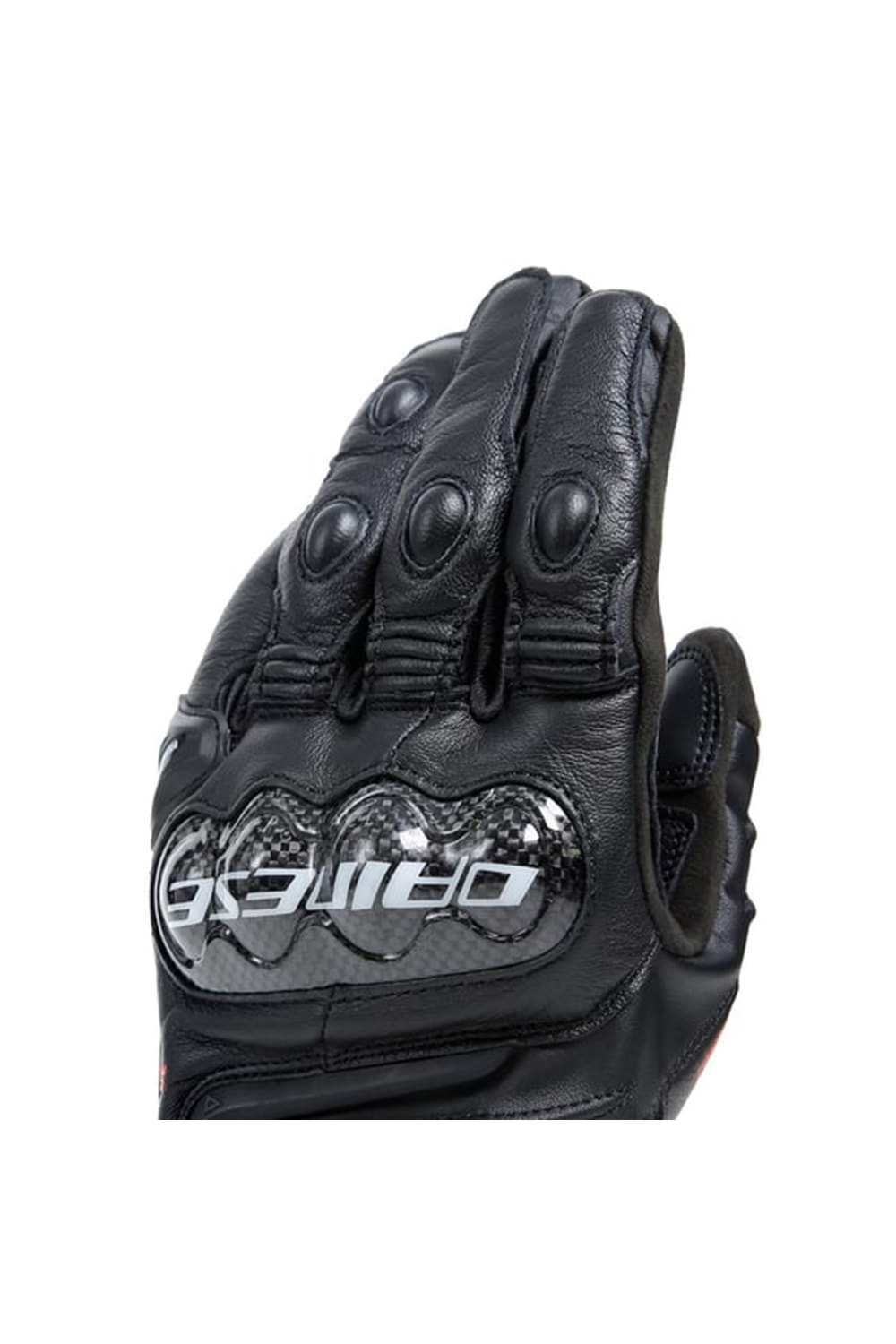Dainese Carbon 4 Black Kısa Deri Eldiven SİYAH