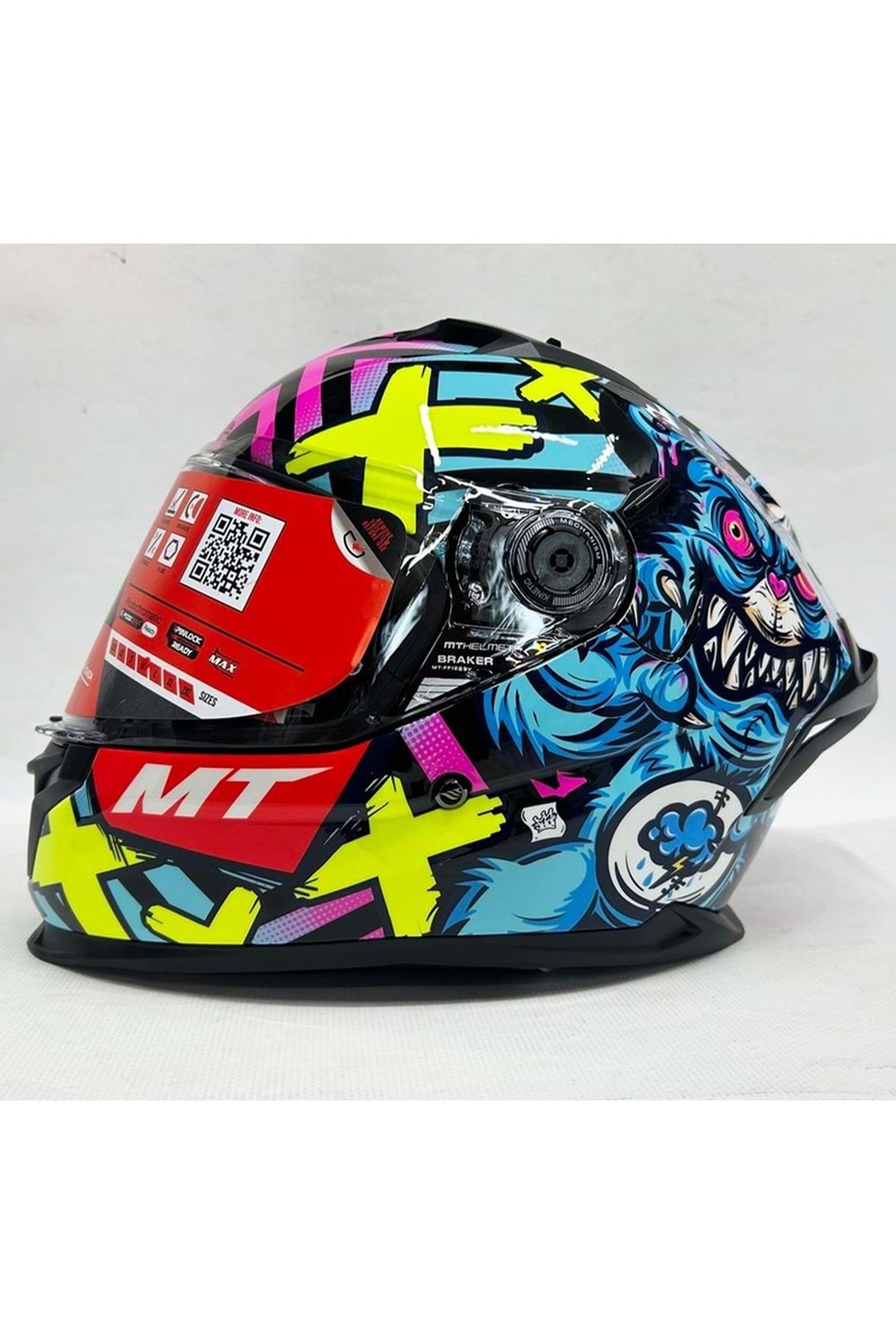 MT KASK FF128SV BRAKER SV CRAZY TEDDY B7 PARLAK