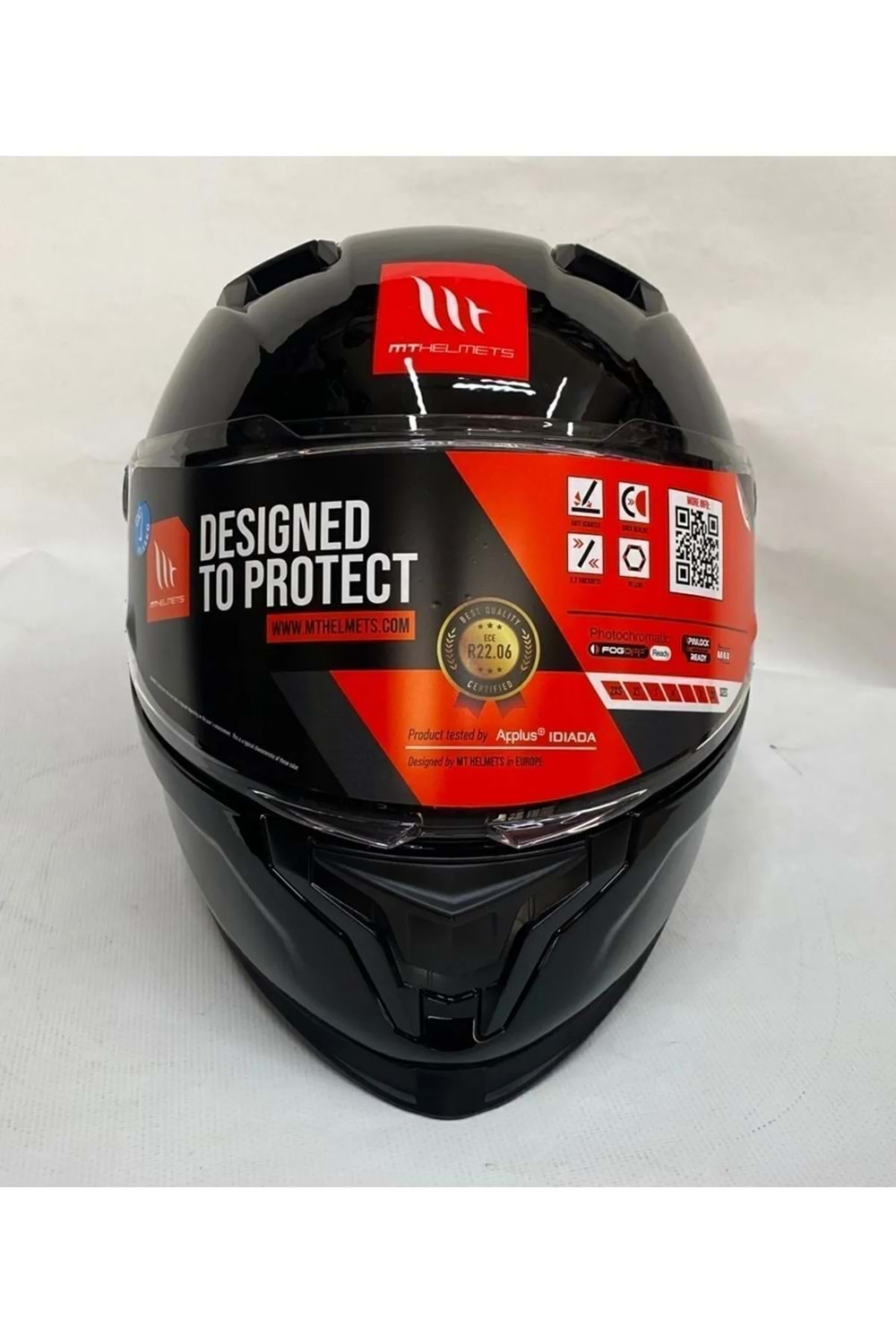 MT Kask Braker Sv A1 Parlak Siyah